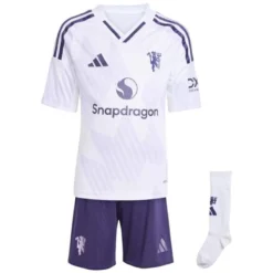 Alternative view of Kids Manchester United Away Jersey Full Kit 2025/26