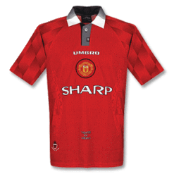 Alternative view of Retro Manchester United Home Jersey 1996/98