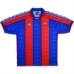 Alternative view of Ronaldo #9 Retro Barcelona Home Jersey 1996/97