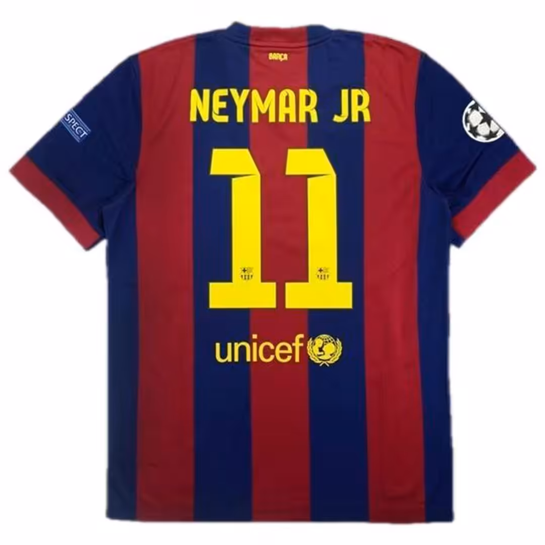 Neymar Jr #11 Retro Barcelona Home Jersey 2014/15