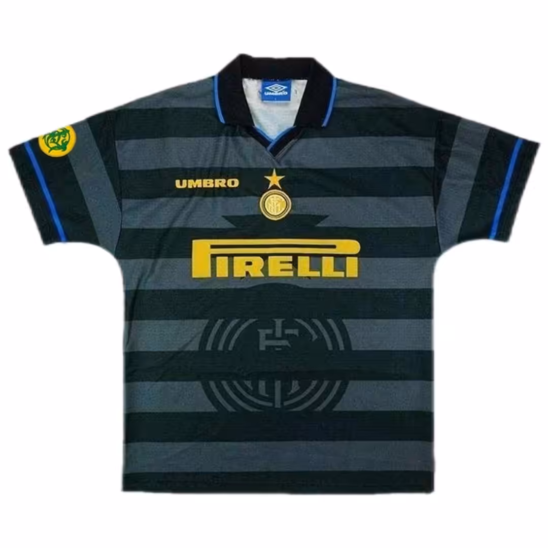 Ronaldo #10 Retro Inter Milan UEFA Cup Away Jersey 1997/98 - Image 2