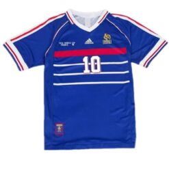 Alternative view of Zidane #10 Retro France Home Jersey World Cup 1998