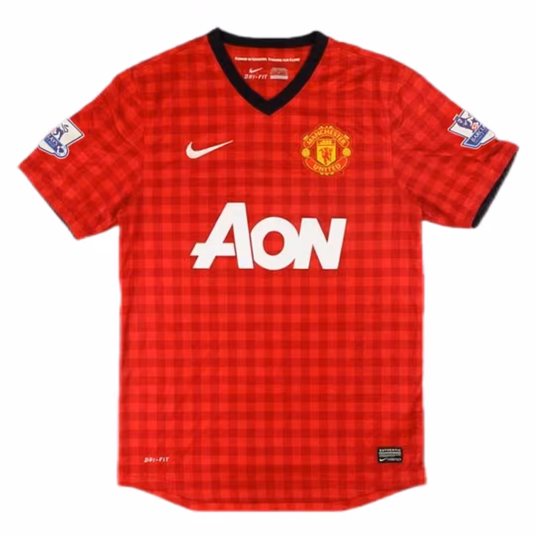 ROONEY #10 Retro Manchester United Home Jersey 2012/13 - Image 2