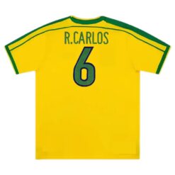 R.CARLOS #6 Retro Brazil Home Jersey World Cup 1998