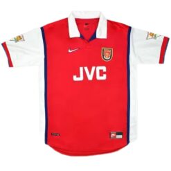 Alternative view of Bergkamp #10 Retro Arsenal Home Jersey 1998/99
