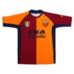 Alternative view of Totti #10 Retro Roma Third Jersey 2001/02