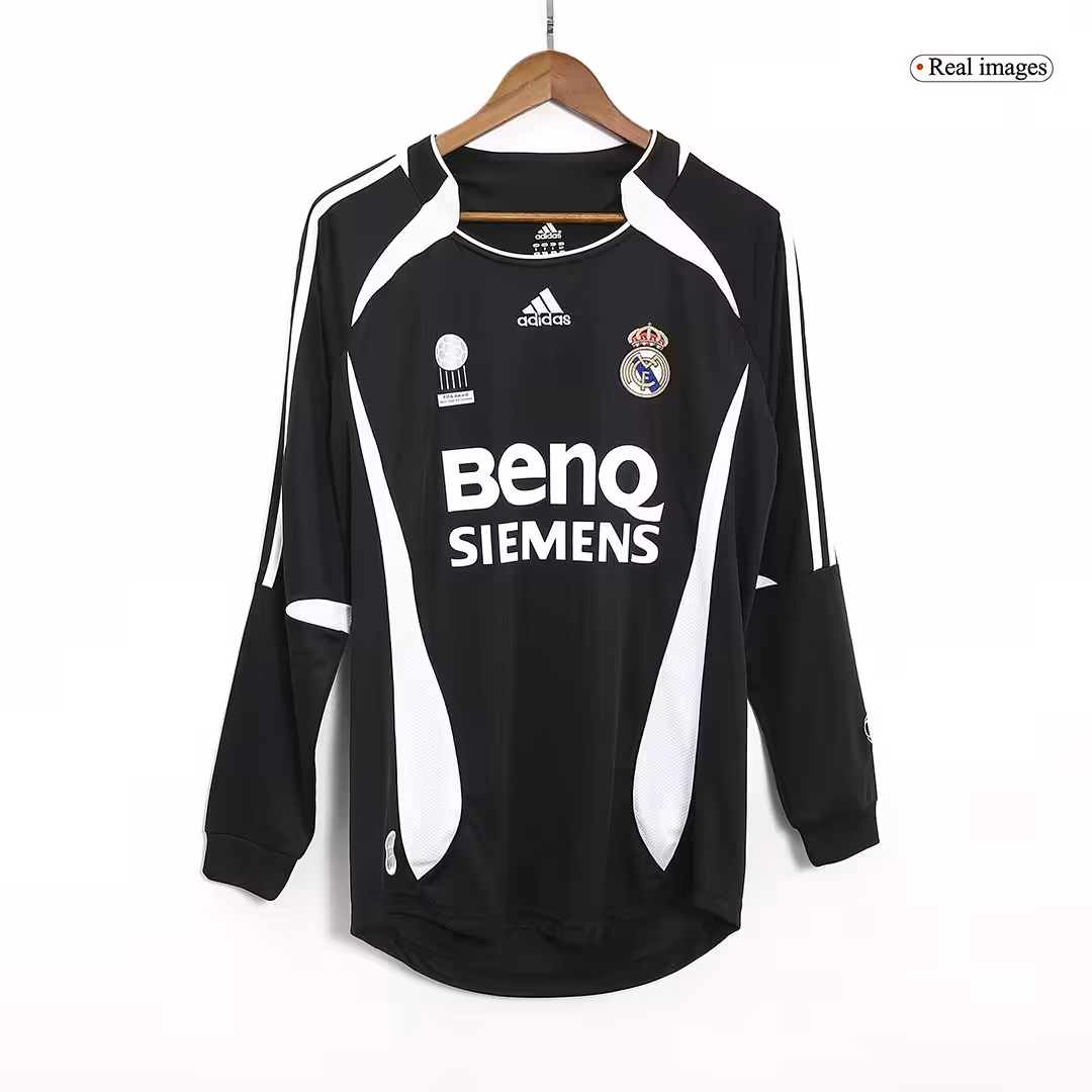 Retro Real Madrid Away Long Sleeve Jersey 2006/07 - Image 3