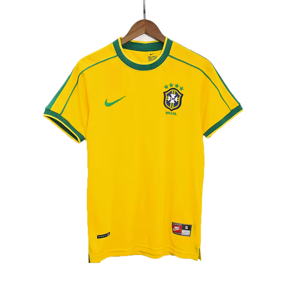 Retro Brazil Home Jersey World Cup 1998 - Image 3
