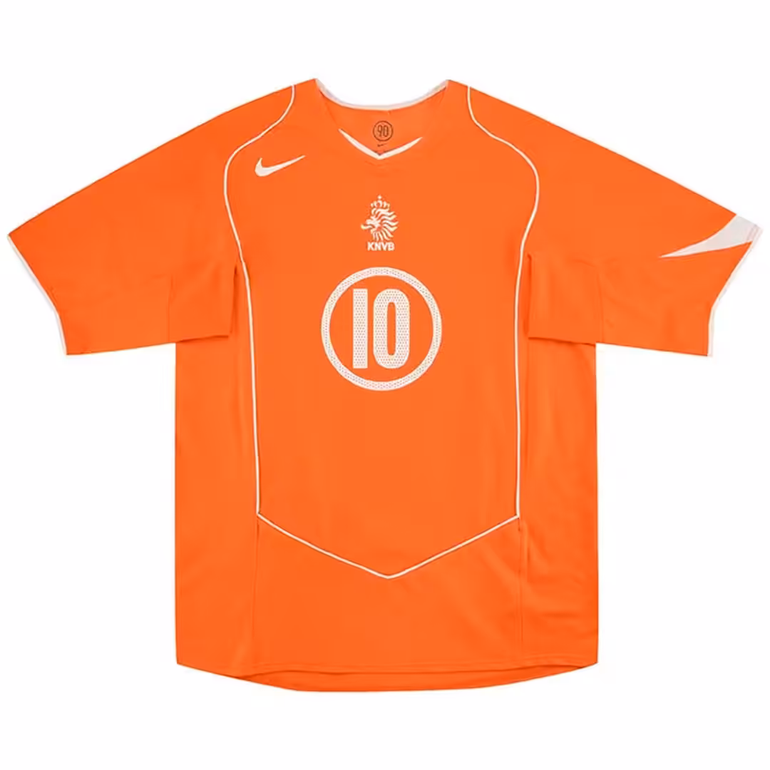 V.NISTELROOY #10 Retro Netherlands Home Jersey EURO 2004 - Image 2