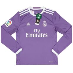 Alternative view of Ronaldo #7 Retro Real Madrid Long Sleeve Away Jersey 2016/17