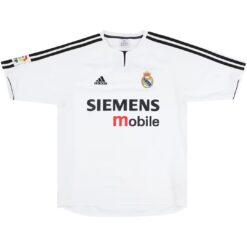 Alternative view of Ronaldo #9 Retro Real Madrid Home Jersey 2003/04