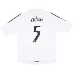 Zidane #5 Retro Real Madrid Home Jersey 2005/06
