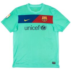 Alternative view of Messi #10 Retro Barcelona Away Jersey 2010/11