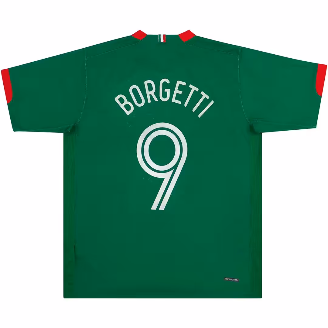 BORGETTI #9 Retro Mexico Home Jersey World Cup 2006