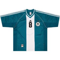 Alternative view of MATTH?US #8 Germany Away Retro Jersey World Cup 1998