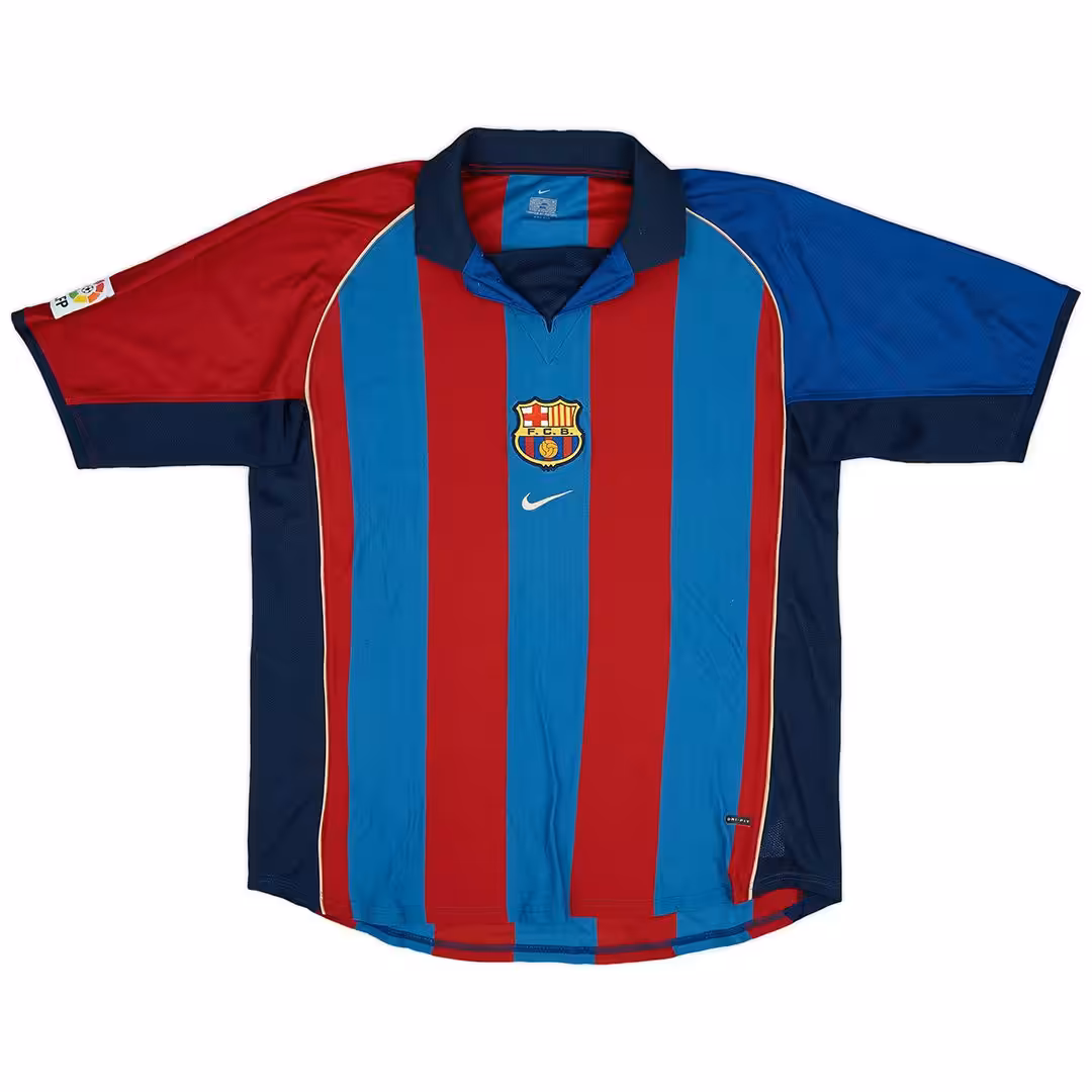 RIVALDO #10 Retro Barcelona Home Jersey 2001/02 - Image 2