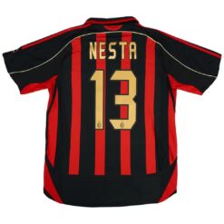 NESTA #13 Retro AC Milan Home Jersey 2006/07