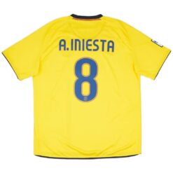 A.INIESTA #8 Retro Barcelona Away Jersey 2008/09
