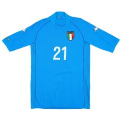 Alternative view of VIERI #21 Retro Italy Home Jersey World Cup 2002