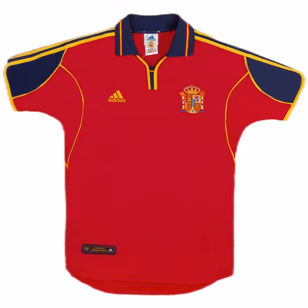 Retro Spain Home Jersey Euro Cup 2000