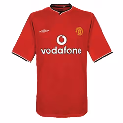 BECKHAM #7 Retro Manchester United Home Jersey 2000/02 - Image 3