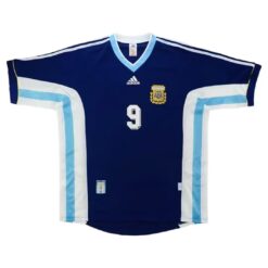 Alternative view of BATISTUTA #9 Retro Argentina Away Jersey World Cup 1998