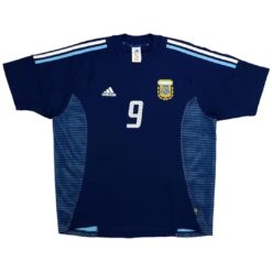 Alternative view of BATISTUTA #9 Retro Argentina Away Jersey World Cup 2002