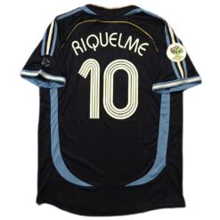 Alternative view of RIQUELME #10 Retro Argentina Away Jersey World Cup 2006