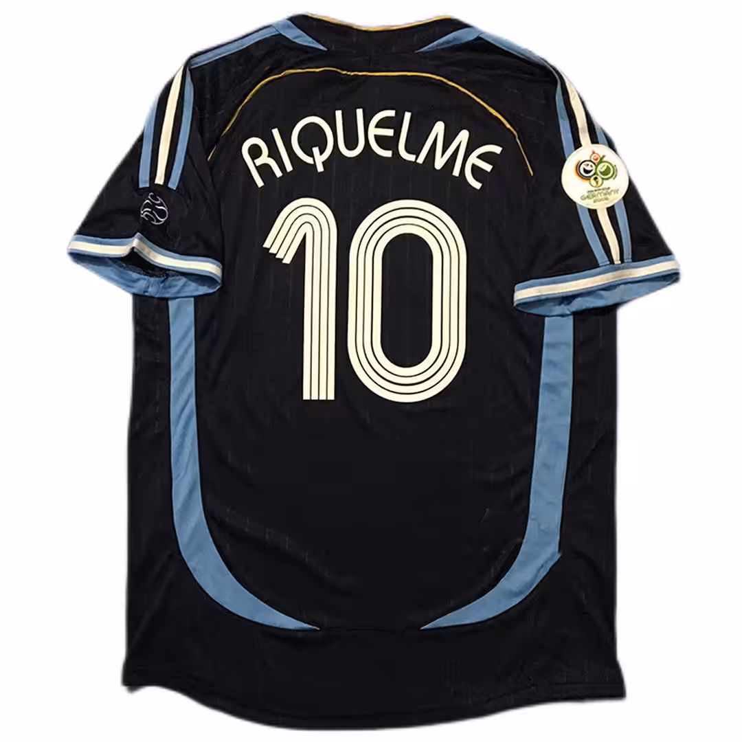RIQUELME #10 Retro Argentina Away Jersey World Cup 2006 - Image 2