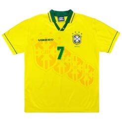 Alternative view of BEBETO #7 Brazil Home Retro Jersey World Cup 1994