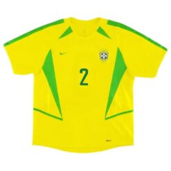 Alternative view of CAFU #2 Retro Brazil Home Jersey World Cup 2002