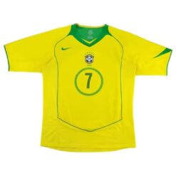 Alternative view of ADRIANO #7 Retro Brazil Home Jersey 2004