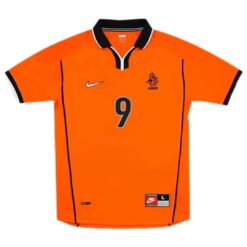 Alternative view of KLUIVERT #9 Retro Netherlands Home Jersey World Cup 1998