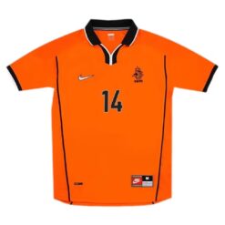 Alternative view of OVERMARS #14 Retro Netherlands Home Jersey World Cup 1998