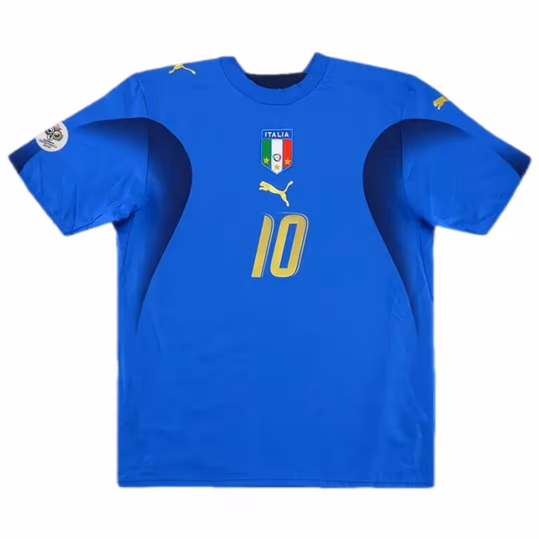 TOTTI #10 Retro Italy Home Jersey World Cup 2006 - Image 2