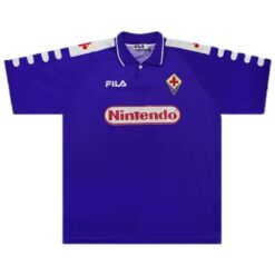 Alternative view of BATISTUTA #9 Retro Fiorentina Home Jersey 1998/99