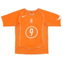 Alternative view of KLUIVERT #9 Retro Netherlands Home Jersey EURO 2004