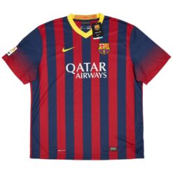 Alternative view of Messi #10 Retro Barcelona Home Jersey 2013/14