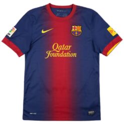 Alternative view of Messi #10 Retro Barcelona Home Jersey 2012/13