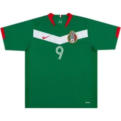 Alternative view of BORGETTI #9 Retro Mexico Home Jersey World Cup 2006