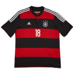 Alternative view of Kroos #18 Retro Germany Away Jersey World Cup 2014
