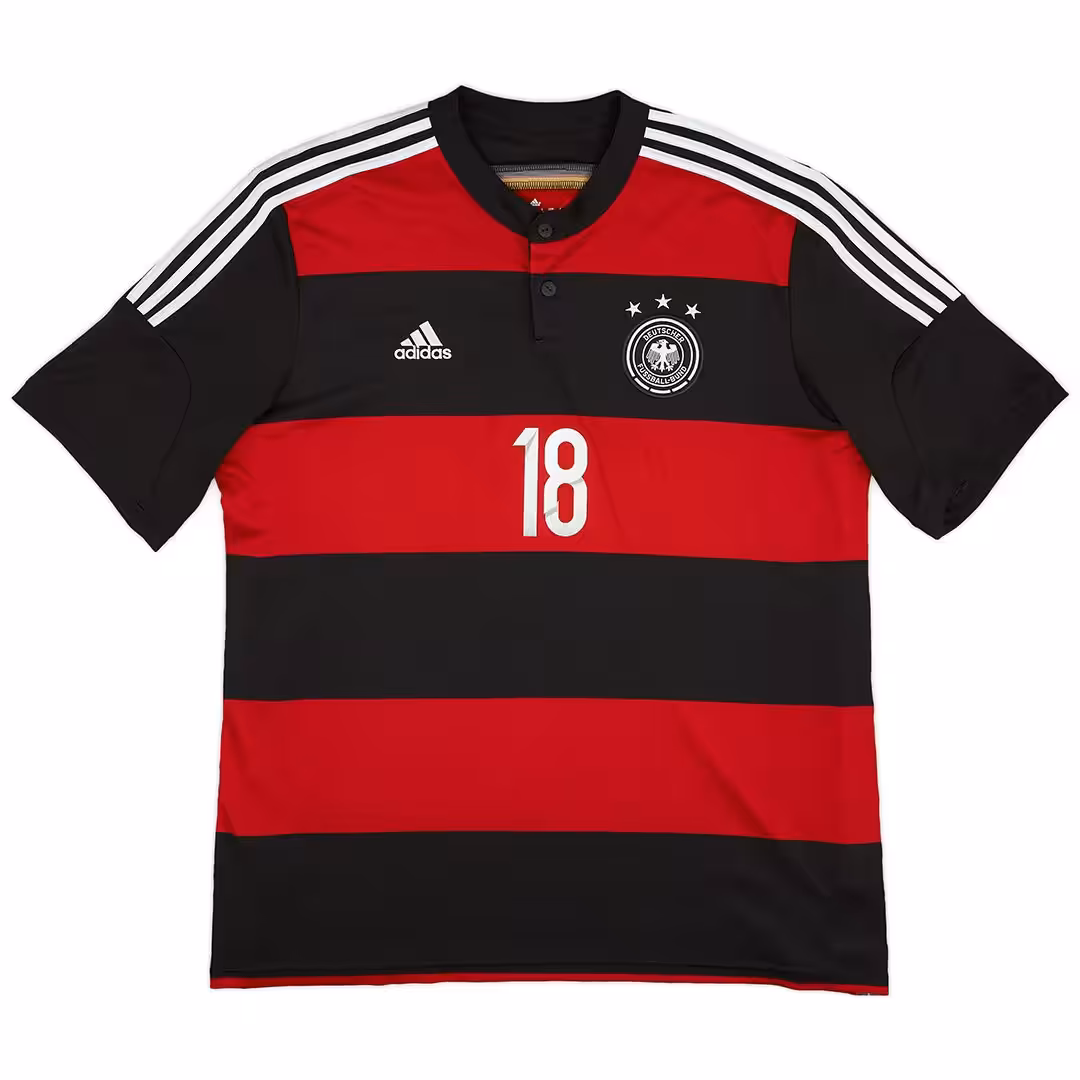 Kroos #18 Retro Germany Away Jersey World Cup 2014 - Image 2
