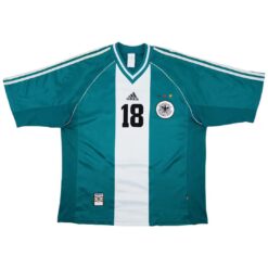 Alternative view of KLINSMANN #18 Germany Away Retro Jersey World Cup 1998