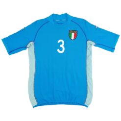 Alternative view of MALDINI #3 Retro Italy Home Jersey World Cup 2002