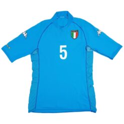Alternative view of CANNAVARO #5 Retro Italy Home Jersey World Cup 2002