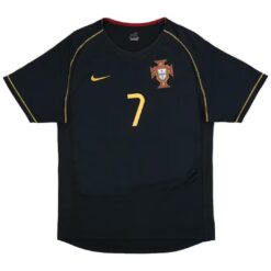 Alternative view of FIGO #7 Retro Portugal Away Jersey World Cup 2006