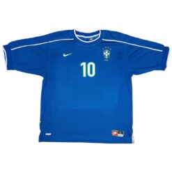 Alternative view of RIVALDO #10 Retro Brazil Away Jersey World Cup 1998
