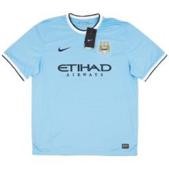 Alternative view of KUN AGüERO #16 Retro Manchester City Home Jersey 2013/14