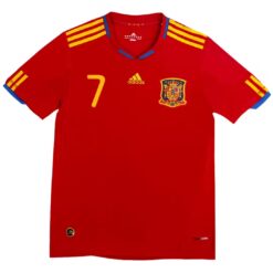 Alternative view of DAVID VILLA #7 Retro Spain Home Jersey 2010