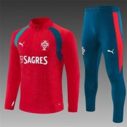 Portugal Training Tracksuit Kit(Jacket+Pants) Red 2026